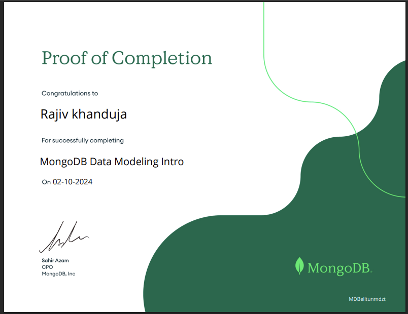 MongoDB Data Modeling Intro